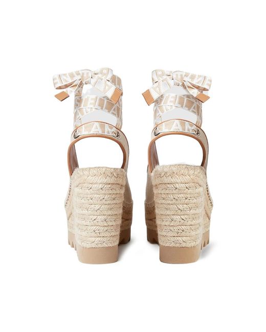 Stella McCartney Natural Wedge Boots Raffia