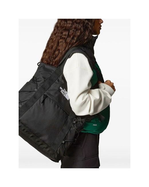 The North Face Black Borealis Logo-Embroidered Tote Bag for men
