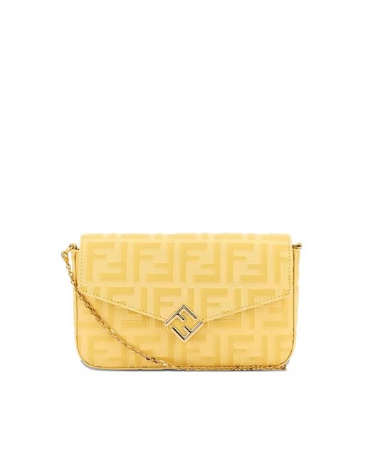 Fendi Yellow Wallets & Purses