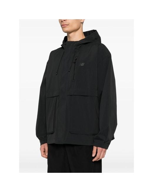 New Balance Black Athletics Ripstop Jacket for men