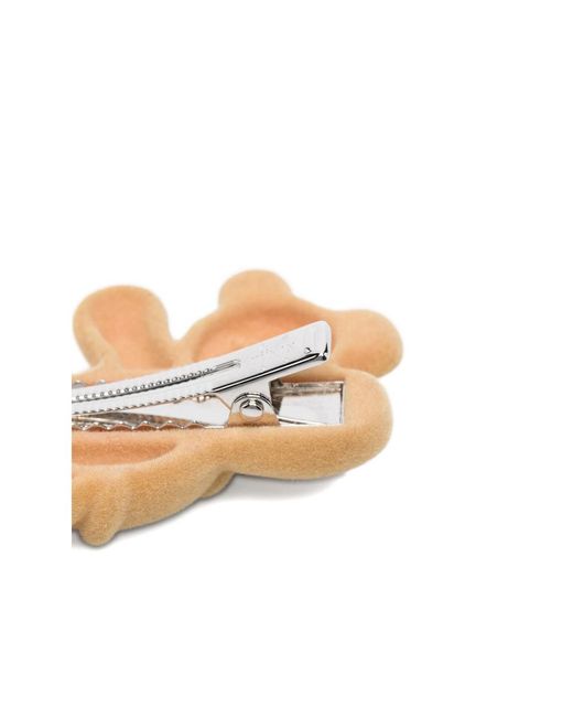 YVMIN Metallic Embellished-Teddy Bear Hair Clip