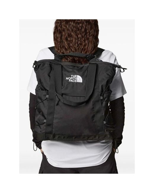 The North Face Black Borealis Logo-Embroidered Tote Bag for men