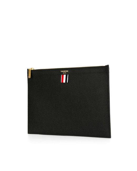 Thom Browne Black Clutch Bags for men