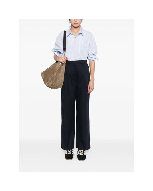 DUNST White Striped Pocket Shirt
