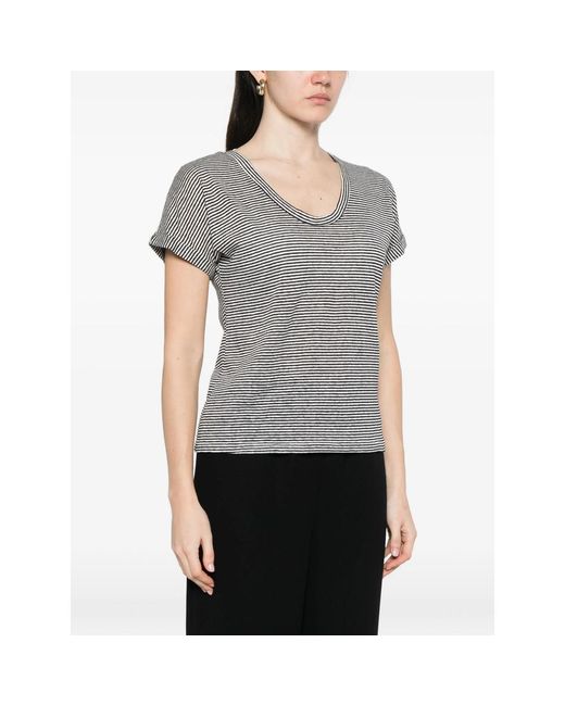 Aragona Gray Striped T-Shirt