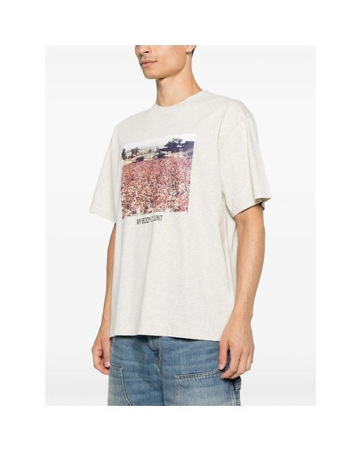Carne Bollente White Graphic-Print T-Shirt for men