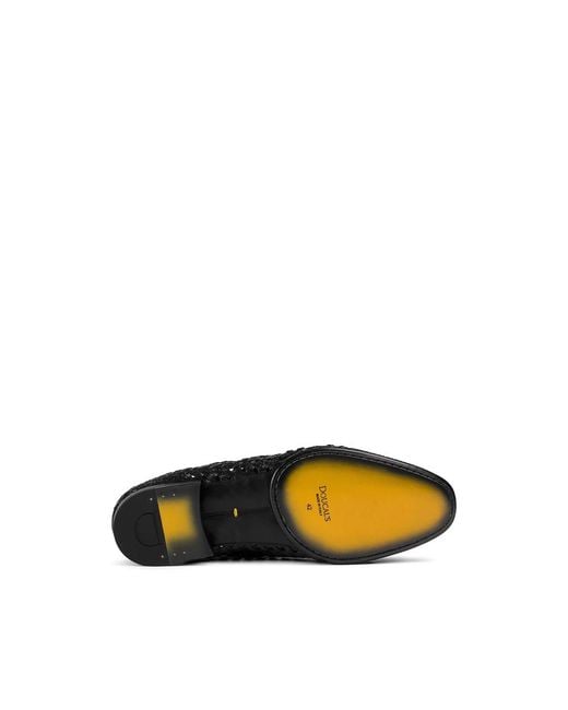 Doucal's Black Tassel-Detail Leather Loafers for men