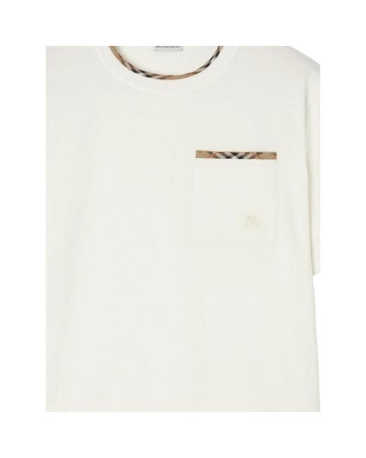 Burberry White T-Shirts & Vests for men