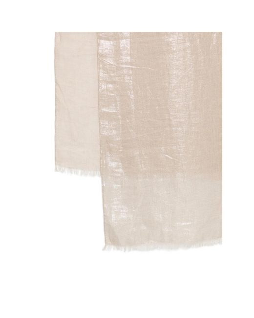 Brunello Cucinelli White Scarves Neutral