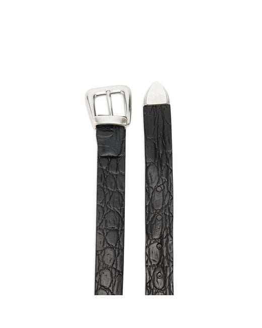 Eraldo Multicolor Crocodile-Effect Buckle Belt for men