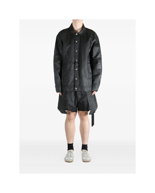 Rick Owens Black Button-Up Jacket for men
