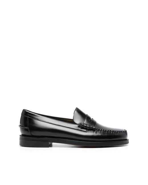 Sebago Black Penny-Strap Loafers for men