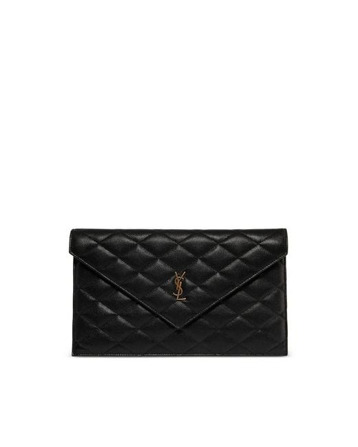 Saint Laurent Black Paris Pouch