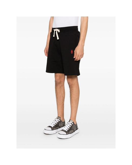 Vision Of Super Black Drawstring Shorts for men