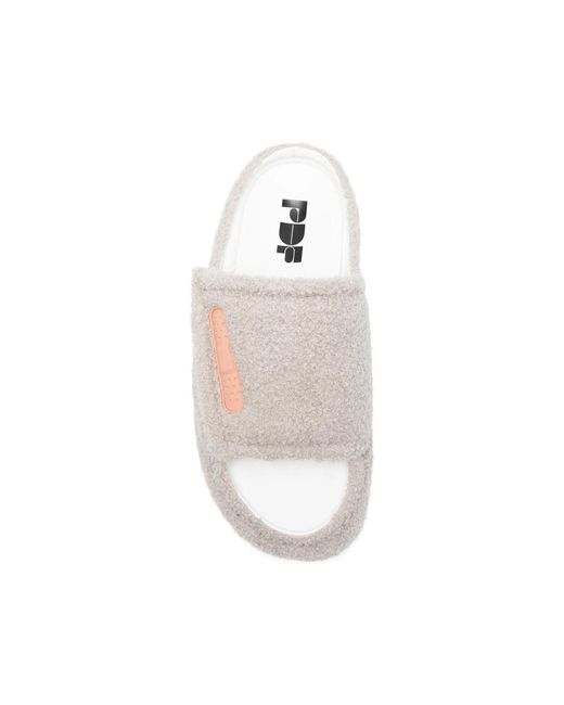 PDF White Textured Sandals for men