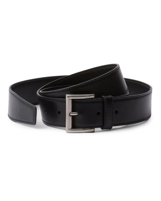 Prada Black Buckled Leather Belt