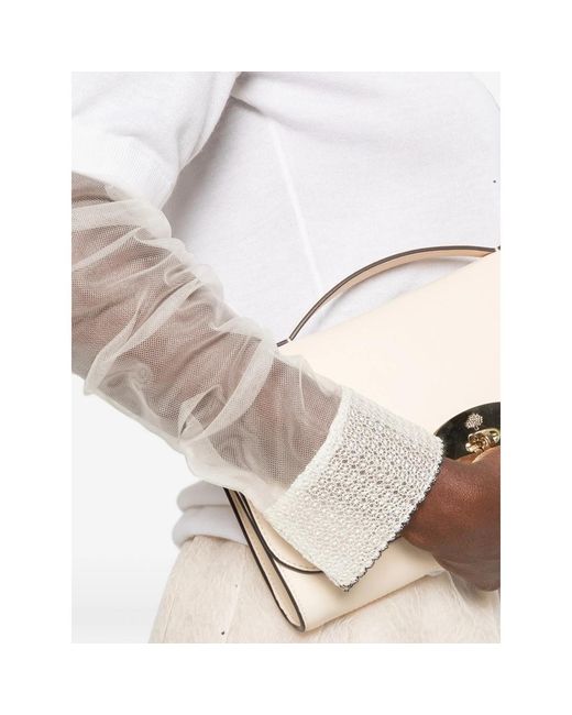 Fabiana Filippi White Long-Sleeve T-Shirt