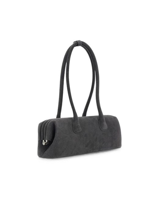 OSOI Black Suede Tote Bag