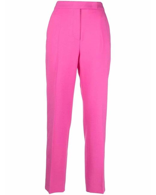 Max Mara Pink Max Mara (vip) Mid-rise Straight Trousers