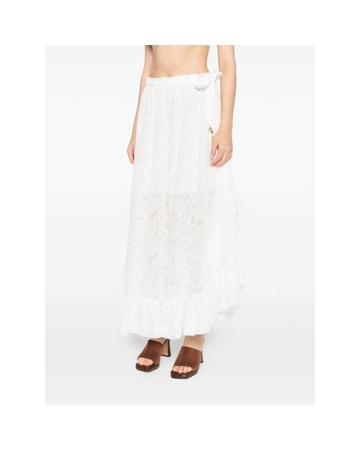 Zimmermann White Skirts