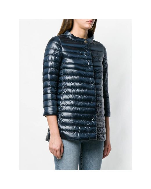Herno Black Outerwears Blue