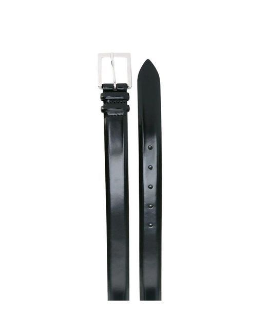 Orciani Black Buckle-Fastening Leather Belt for men