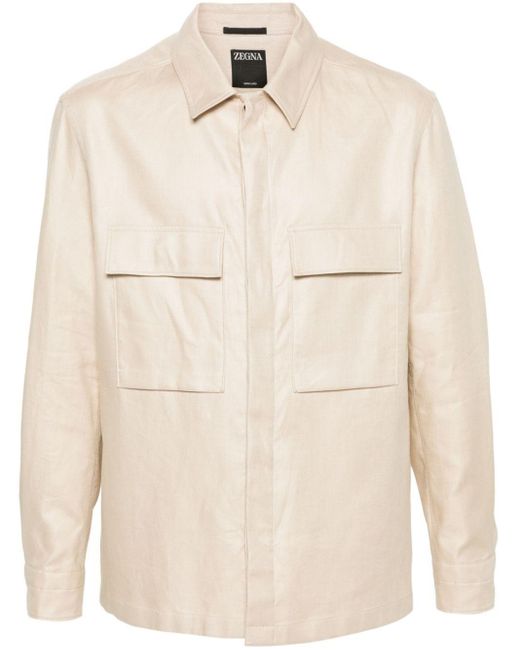 Zegna Natural Long-Sleeve Shirt for men