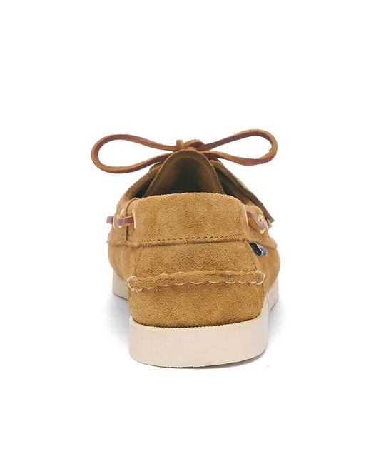 Sebago Brown Docksides Suede Loafers