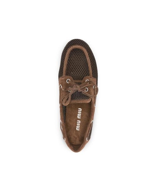 Miu Miu Brown Loafers