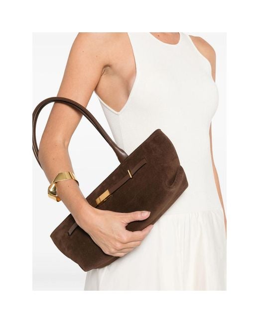 DeMellier London Brown New York Suede Tote Bag