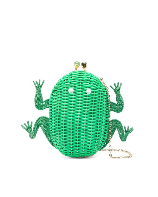 Serpui Green Mary Froglet Clutch Bag