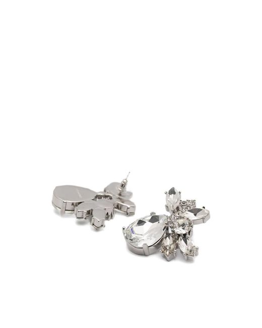 Self-Portrait White Earrings