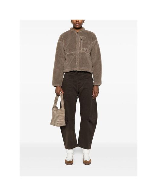 The North Face Brown Zip-Up Fleece Jacket