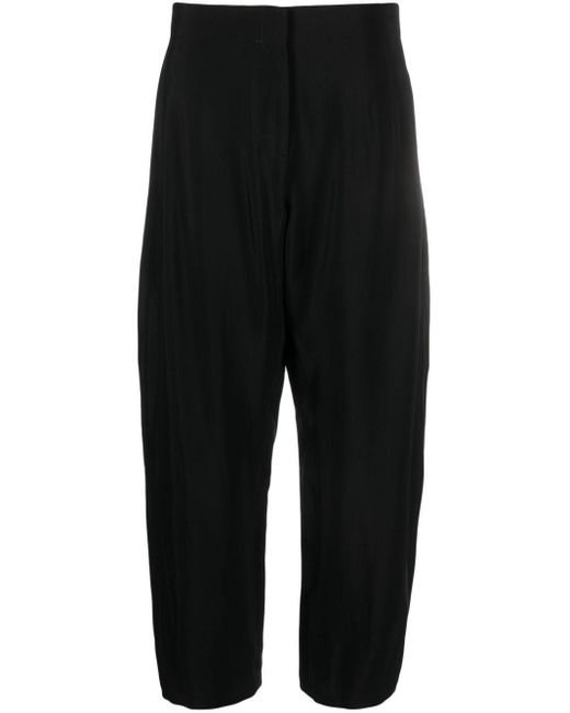 Studio Nicholson Black Dordoni Low-Rise Tapered Trousers