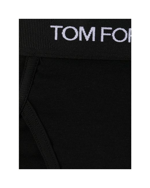 Tom Ford Black Stretch Cotton Brief for men