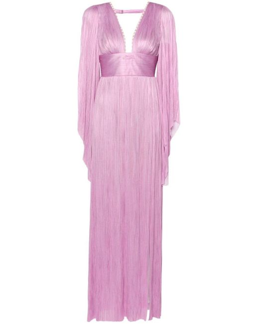 Maria Lucia Hohan Pink Harlow Pleated Gown