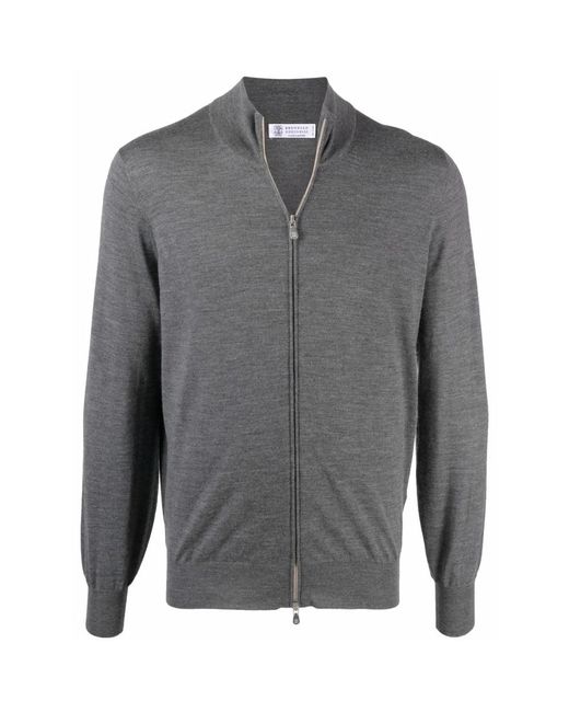 Brunello Cucinelli Gray Sweaters & Knitwear for men