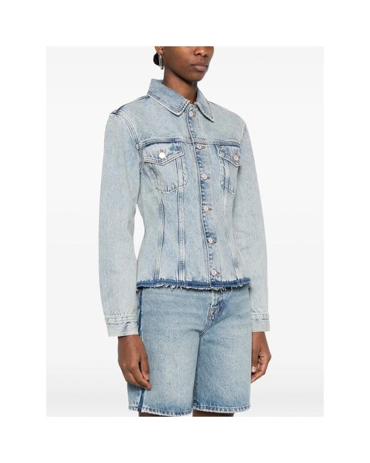 7 For All Mankind Blue Outerwears