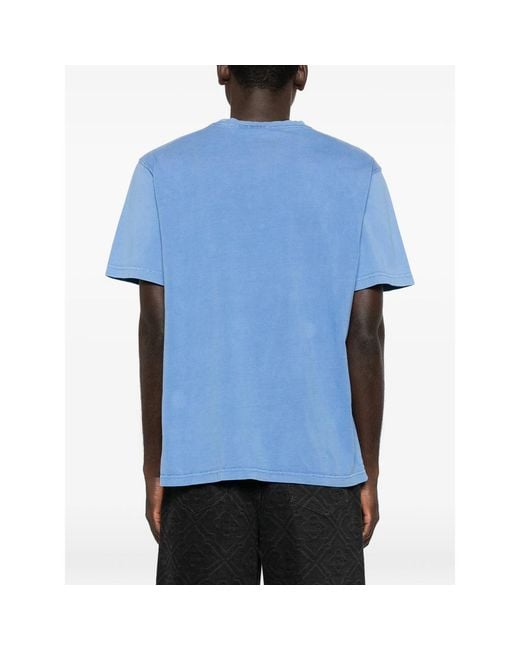 Daily Paper Blue Logo Detail T-Shirt for men