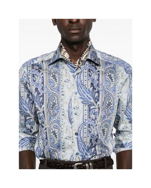 Etro Blue Shirts for men