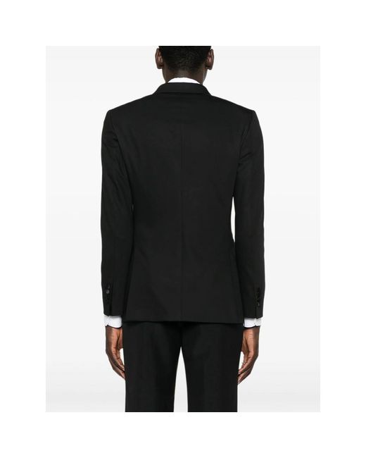 Eraldo Black Double-Breasted Blazer for men