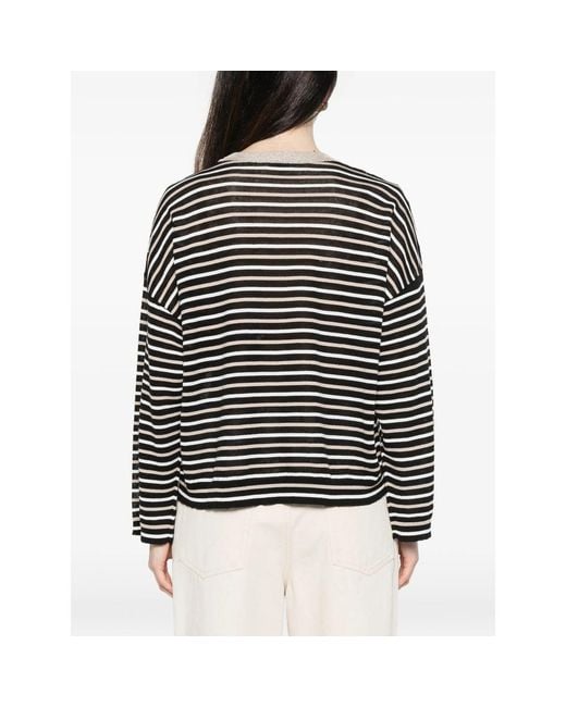 Brunello Cucinelli Black Sweater Crew Neck