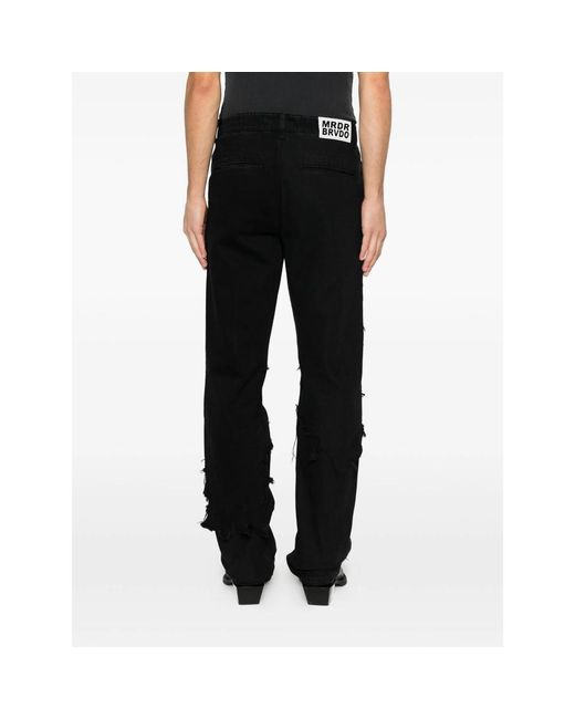 Who Decides War Black Ruin Distressed Jeans for men