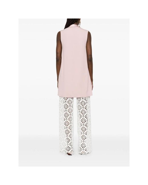 Antonelli Pink Shawl-Collar Gilet
