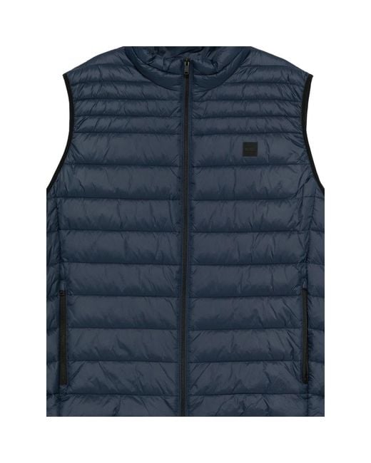 Boss Blue Vests for men