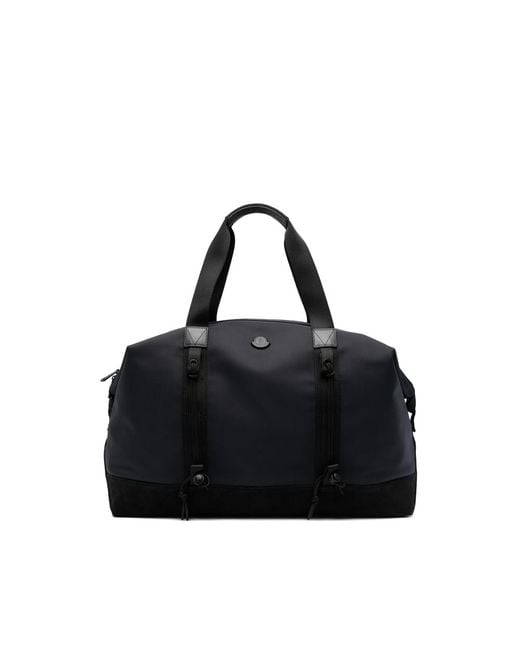 Moncler Black Tech Duffle Weekend Holdall Bag for men
