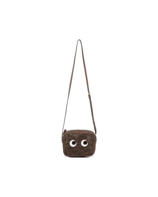 Anya Hindmarch White Eyes-Motif Mini Bag