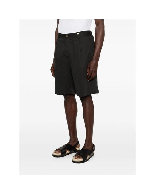 Myths Black Tailored Shorts for men