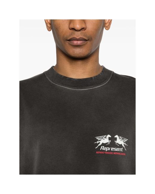 Represent Black Sneaker 550 for men