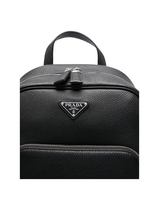 Prada Black Backpacks for men